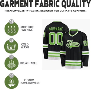 wholesale custom hockey jersey supplier breathable sublimated sports uniform durable lightweight teamwear ice hockey apparel OEM - Product Image 5