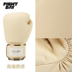 Gants de boxe MMA en cuir à motif litchi avec logo personnalisé, professionnels pour l'entraînement de Muay Thai et de Sanda, pour hommes et femmes - Product Image 3