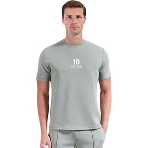 T-shirt Homme Personnalisé à Col Rond avec Logo Imprimé, Vert Sauge, Décontracté, Manches Courtes, en Coton, Haut de Gamme, Vêtement de Sport et Fitness - Product Image 1
