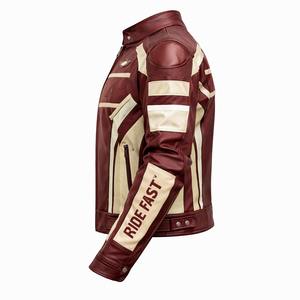 Chaqueta de Motocicleta de Cuero Vacuno Premium de Nueva Llegada con Armadura Extraíble, Transpirable, Equipo de Conducción, Proveedor de Ropa para Motocicleta OEM ODM, Fábrica - Product Image 4