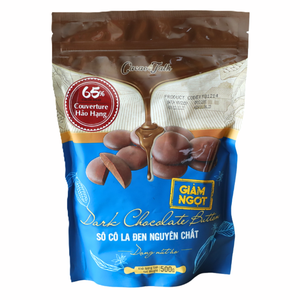 Global Shipping Wholesale High Quality Pure Chocolate HALAL OEM/ODM Real Dark Chocolate Button 65% Cocoa 1KG <b>Biscuits</b> Cookies - Product Image 1
