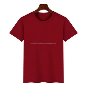 Camiseta de Cuello Redondo de Manga Corta de Algodón y Poliéster de 180 g con Diseño Estampado y Bordado con Logotipo Personalizado OEM - Product Image 1