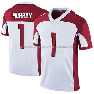 Camisa uniforme masculina de futebol americano com costura cardinal 1 Murray