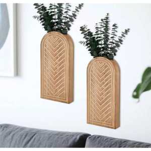 Vase à fleurs conique en bois de noyer de qualité supérieure, fait main, en bois massif, pot à fleurs décoratif minimaliste, vase haut pour la maison moderne et le bureau - Product Image 1