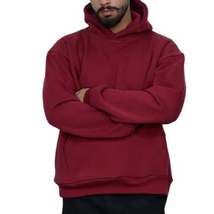 Sweats à capuche tendance personnalisés pour hommes, couleur unie, coupe ample, style pull-over, meilleur prix pour le streetwear quotidien, haute qualité - Product Image 2