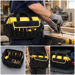 Heavy Duty Oxford Fabric Multi-Pocket Tool Bag with Adjustable Shoulder Strap - Product Image 3