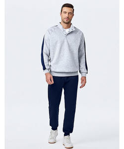 Conjunto Deportivo de Pantalones y Sudadera con Capucha para Hombre, Color Sólido, Casual, de Secado Rápido, Transpirable, Marca de Moda, Tejido de Punto, Novedad 2025 - Product Image 5