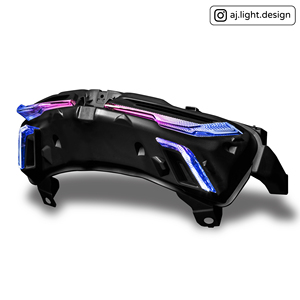 AJLIGHT DESIGN Feux arrière dédiés Yamaha NMAX V3 RGB LED Quad NMAX-V3 fabriqués à Taïwan, système d'éclairage de moto de haute qualité - Product Image 1