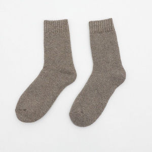 Men <b>Winter</b> Spandex/Polyester Crew <b>Socks</b> Quick Dry Breathable Solid Color Cute Everyday Wear - Product Image 1