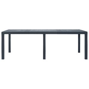 Grande table de jardin en plastique anthracite durable, tables d'extérieur pour une utilisation durable - Product Image 2