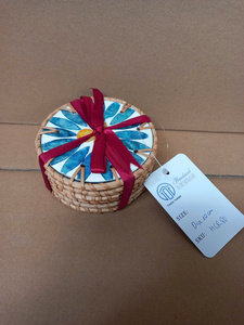 Mother of Pearl <b>Coaster</b> Set Handmade Shell Inlay <b>Drink</b> <b>Coasters</b> Round Cup <b>Coasters</b> Luxury Table Decor Gift Set OEM ODM Wholesale - Product Image 6