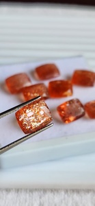 Pierre de soleil naturelle de qualité supérieure AAA+, forme coussin, 6x8 à 10x12 mm, pierre précieuse naturelle, pour la fabrication de bijoux - Product Image 2