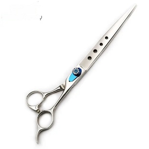 Ciseaux professionnels pour la retouche des cheveux, acier inoxydable 9CR13, lame tranchante, manche long en plastique, pour droitiers, usage en salon - Product Image 4