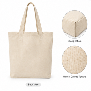 Sac fourre-tout en toile personnalisé, tissu de qualité supérieure, réutilisable, idéal pour les commandes en gros et en vrac - Product Image 5