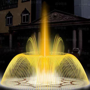 Fabricantes de Fuentes Grandes para Exteriores, Fuente Musical de Acero Inoxidable Personalizada con Luces LED de Colores - Product Image 2