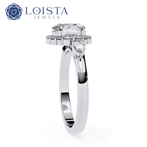 Anillo de Moda Provence Jewelry, Joyería de Lujo, Diamante Cultivado en Laboratorio, Personalizado, 2ct, Ovalado, Redondo, en Forma de Pera - Product Image 3