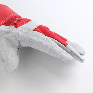 Gants de travail en cuir à prix de gros, vente chaude, en croûte de cuir de vachette, emballage personnalisé, marque privée, logo frontal, dernière arrivée - Product Image 2