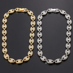 IGI Certified Brilliant Cut <b>Chain</b> S925 Silver <b>Iced</b> <b>Out</b> Hip Hop Necklace Gold Plated VVS Moissanite Diamond Cuban <b>Chain</b> for Men - Product Image 4