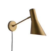 Lampe murale moderne en laiton antique METAL WAVE, construction durable, installation facile pour chambre, bureau, salon, jardin