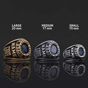 Bague personnalisée BOJ 021, gravée avec votre nom et vos logos personnalisés, faite à la main en argent 925 plaqué or, design unique, prix bas, vente promotionnelle - Product Image 2