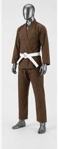 Kimono de BJJ Marrón para Adultos Unisex, 100% Algodón, Duradero, Corte Regular, Ropa de Artes Marciales, Bjj Gi - Product Image 2
