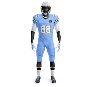 Uniforme de football américain sur mesure de haute qualité, 100% polyester, écologique, grande taille, séchage rapide, respirant, couleurs, logo, unisexe - Product Image 2