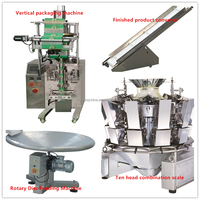 Multihead weegschaal automatische verpakkingsmachine voor gedroogd fruit, chocolade, snoep, noten, korrels, met stikstofvulling en verzegeling