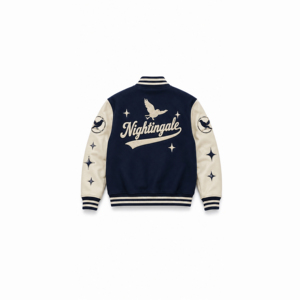 Vestes de baseball vintage personnalisées avec logo brodé en chenille sur le devant pour hommes, coupe-vent et respirantes - Product Image 2