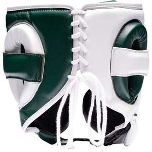 หมวกป้องกันศีรษะสำหรับฝึกซ้อมมวยแบบปรับได้ รุ่นขายดี คุณภาพระดับมืออาชีพ ผลิตจากหนังแท้ ป้องกันใบหน้าได้ - Product Image 3