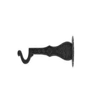 Crochet mural vintage en métal robuste noir pour manteau, design à crochet unique - Product Image 2