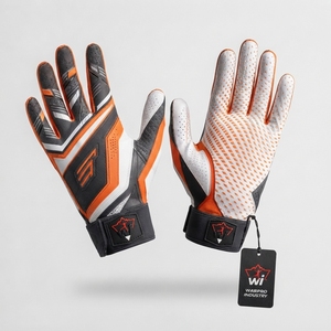 Gants de football américain, construction flexible, sensation confortable, excellente adhérence, soutien pour l'entraînement et les matchs - Product Image 4