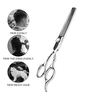 Ciseaux de barbier professionnels en acier inoxydable de haute qualité, durables, ciseaux à cheveux droits tranchants, ciseaux de salon - Product Image 2