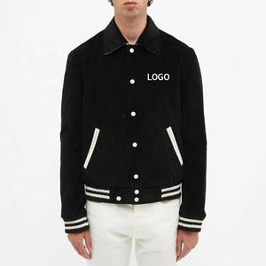 Meilleur logo personnalisé du fabricant 100% laine Varsity Letterman veste vêtements d'hiver de qualité supérieure imperméable tricoté grande taille - Product Image 1