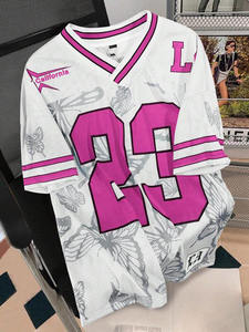 Maillot en maille sublimée OEM, style streetwear oversize, chemise de football, fabricant en gros - Product Image 1