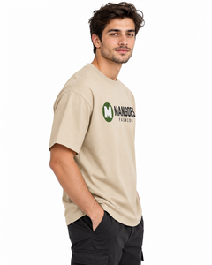 T-shirt décontracté 100 % coton pour homme, coupe ample, col rond, séchage rapide, respirant, impression DTF/DTG de haute qualité, service OEM disponible - Product Image 3