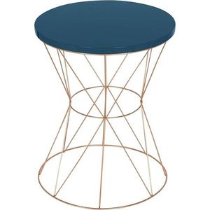 Contemporary <b>Round</b> Coffee <b>Table</b> with Faux Marble Top and Brass Metal Finish Frame Modern Living Room Furniture - Product Image 5