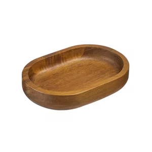 Support de Savon Ovale en Bois d'Acacia Naturel Écologique, Organisateur de Salle de Bain Rustique, Plateau de Douche Fabriqué au Vietnam (Vente en Gros) - Product Image 2