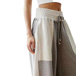 Pantalones Deportivos de Mujer con Parches, Cintura Elástica, Tela de Felpa, Largos, Casuales, con Bolsillos Elásticos, para Todas las Temporadas - Product Image 2