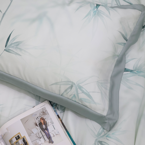 Luxe pour jacquard couleur unie 4 pièces ensembles de literie écologiques toutes saisons Âgg ¥ 600s nombre de fils Style moderne personnalisable - Product Image 4