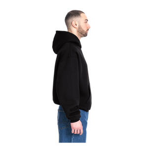 Unisex Oversized Hooded Sweatshirt Solid Color French Terry Casual <b>Pullover</b> Autumn Style Pocket Design Regular Fit - Product Image 3