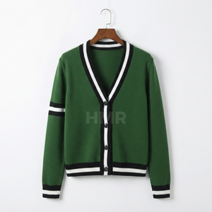 HMR Sisterhood Sorority Sisterhood Sorority Casual Spring Single-Breasted <b>Short</b> Thick Knit Sweater Jacket Top New Coat - Product Image 1
