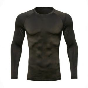 T-shirt de compression personnalisé pour homme, manches longues, pour la gym, le fitness, séchage rapide, MMA, BJJ, vêtements de sport, OEM, marque privée - Product Image 3