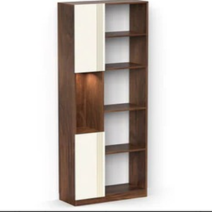 Étagère multifonction en bois Orivo Engineering avec éclairage LED, étagères murales décoratives ouvertes, armoires de rangement fermées. - Product Image 4