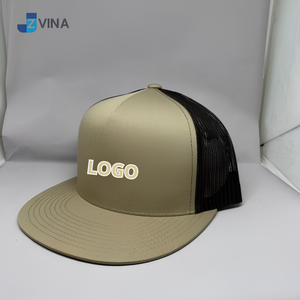 Gorra Trucker de Malla con Bordado 3D de Dos Tonos y Logotipo Personalizado al por Mayor, Ajustable con Cierre a Presión, Hecha en Vietnam - Product Image 2