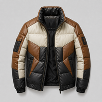 Blouson aviateur en cuir d'agneau véritable personnalisé pour homme, couleur noire, épais, coupe-vent, logo avant, style moto