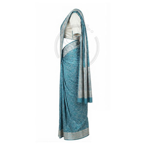 Sari moderne pour femme, robe indienne drapée, broderie décorative, tenue ethnique, tenue de cérémonie de mariage, tenue de fête - Product Image 5