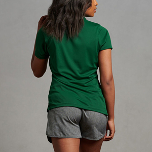 Polo de Mujer en Tendencia, 100% Algodón, Color Sólido, Logotipo Personalizado Impreso en 3D, Transpirable, Polo para Dama al Por Mayor - Product Image 3
