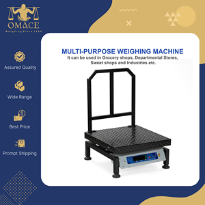 Báscula Digital de Plataforma ACE 500x500mm de Acero Suave Resistente a la Corrosión, Capacidad 120kg, Uso Industrial, 1 Año de Garantía - Product Image 5