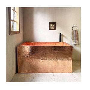 Bañera de baño hecha a mano de alta calidad, bañera de cobre sólido, bañera de cobre hecha a medida para baño de lujo a precio al por mayor - Product Image 5