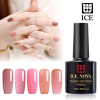 ICE NOVA Nude Gel Vernis Personnalisation Professionnel 15ml Marque Privée Coloré Gel À Séchage Rapide Vernis À Ongles pour Salon Boutique